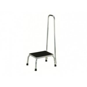 TABOURET DE LIT AVEC RAMPE EN CHROME