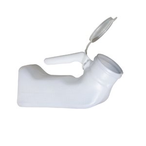 URINAL GRADUE EN PLASTIQUE TRANSPARENT 1000CC.