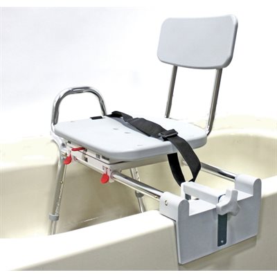 BANC DE TRANSFERT RESINE COULISSANT & PIVOTANT REBORD BAIN