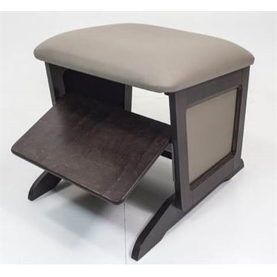 TABOURET EN BOIS(NATUREL) STYLE COTE AV / INSERTION DE TISSU