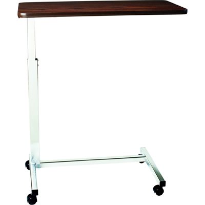 TABLE DE LIT EN "U" / MECANISME A RESSORT / 28"-45" / NOYER