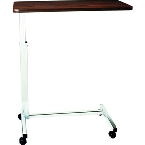 TABLE DE LIT EN "U" / MECANISME A RESSORT / 28"-45" / NOYER