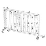 CHARIOT DE TRANSPORT SUR CHAMP HORIZONTAL PR LIT SOTEC