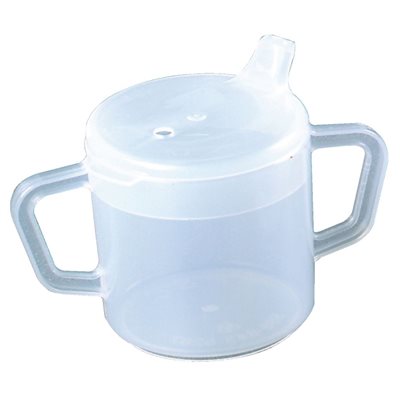 TASSE A DOUBLE POIGNEE INCLUANT 2 COUVERCLES