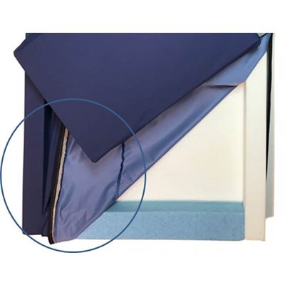 HOUSSE AV / FERM. A GLISSIERE PR MATELAS SERIE ADAPT-2 / 39"x80"