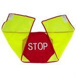BANNIERE D'ARRET (STOP) 12"X50" AVEC ATTACHE AIMANTEE