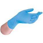 GANTS D'EXAMEN / NITRILE / BLEU / SANS POUDRE / OMNICROSS