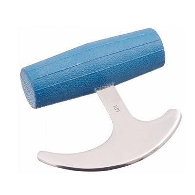 Couteau à Souder Pour Chevaux - Double Fonction (lisse Et Denté) - Lame Métal Antirouille - Manche Bleu Ergonomique
