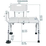 BANC DE TRANSFERT ADAPTE POUR RIDEAU DE DOUCHE, CAP300 LBS