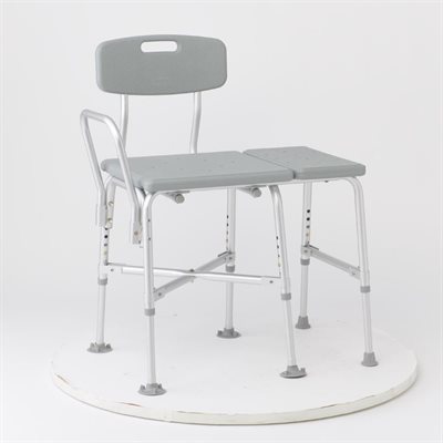 BANC DE TRANSFERT BARIATRIQUE AVEC CROIX CAP 600 LBS 20-24''